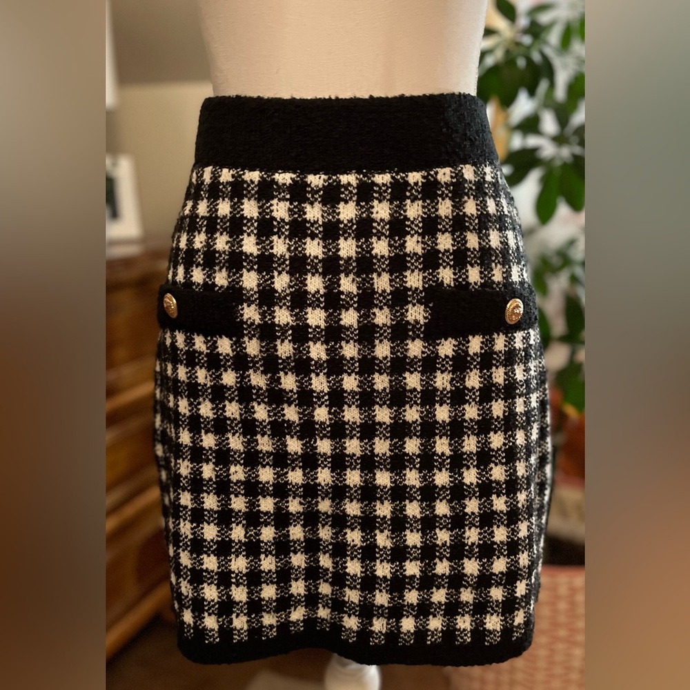 Aqua knit skirt-new